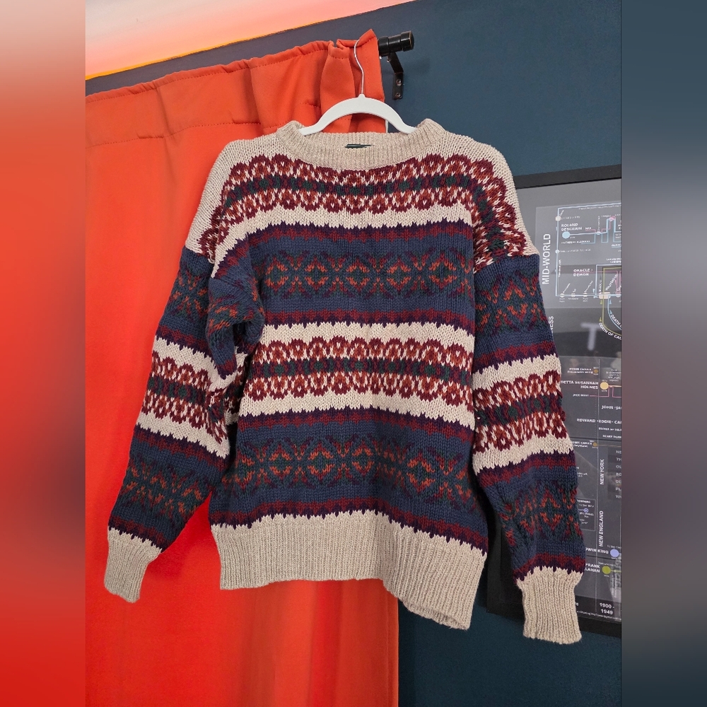 Cozy Multicolor Knit Sweater